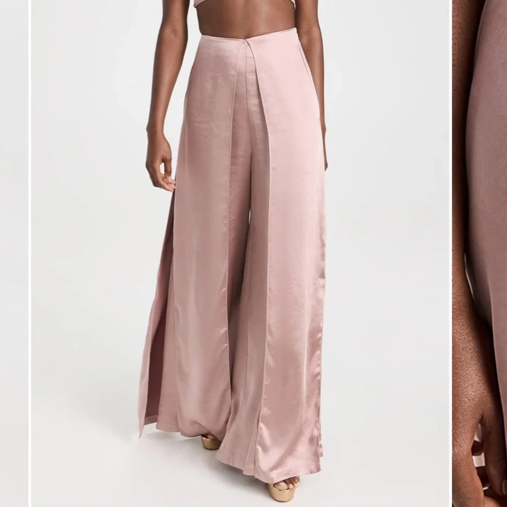 Andrea Iyamah Blush Wide Leg Jumpsuit - Picture 11 of 15